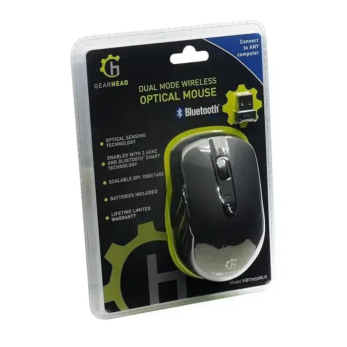 Gear Head Dual Mode Wireless Mouse