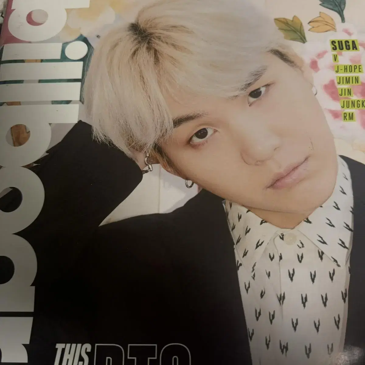 Bangtan suga yoon Billboard magazine, poster wts sells