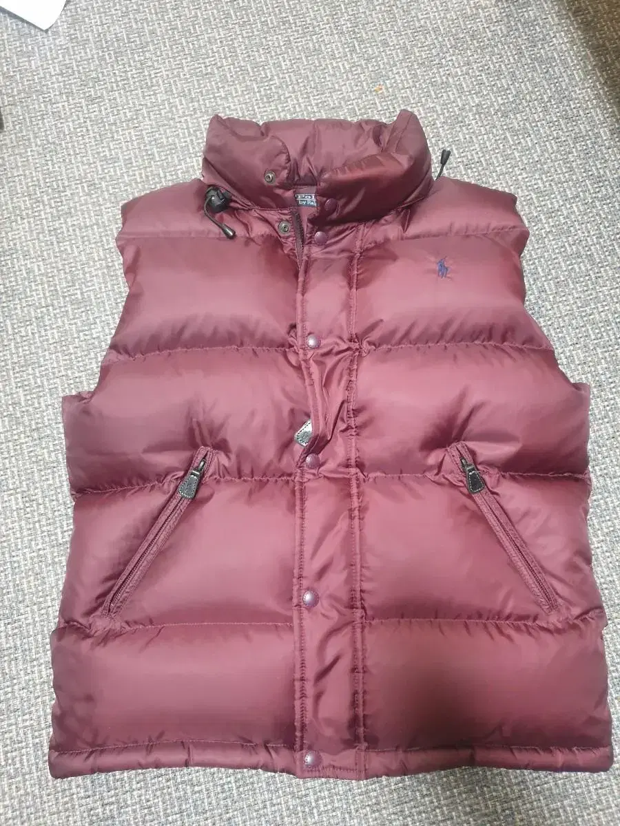 Polo Wine-colored Puffer Vest Down Vest