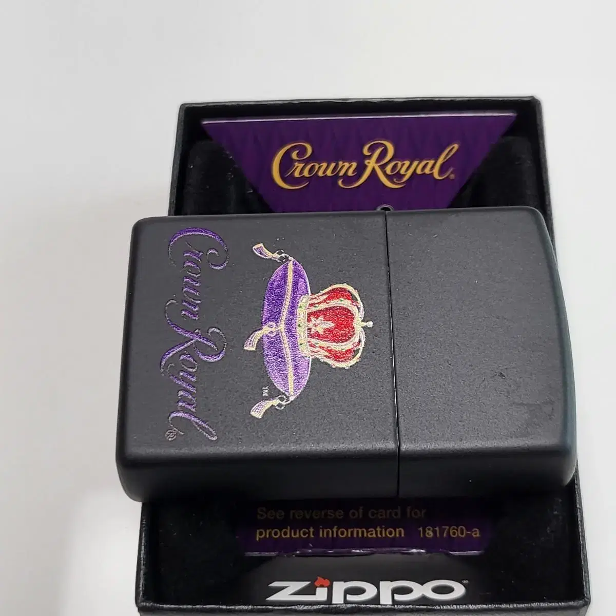 정품  49754 CROWN ROYAL 미개봉 새 지포라이터