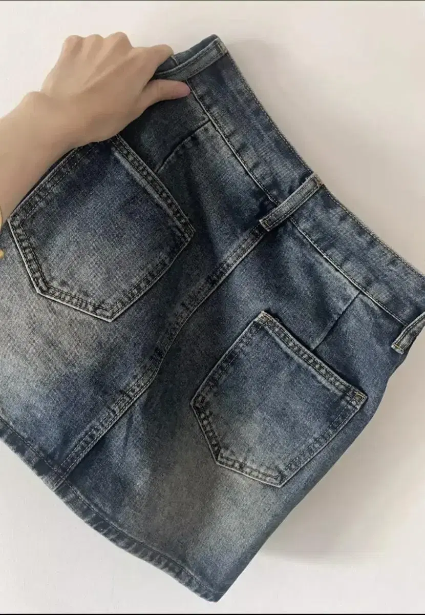 Vintage denim skirt