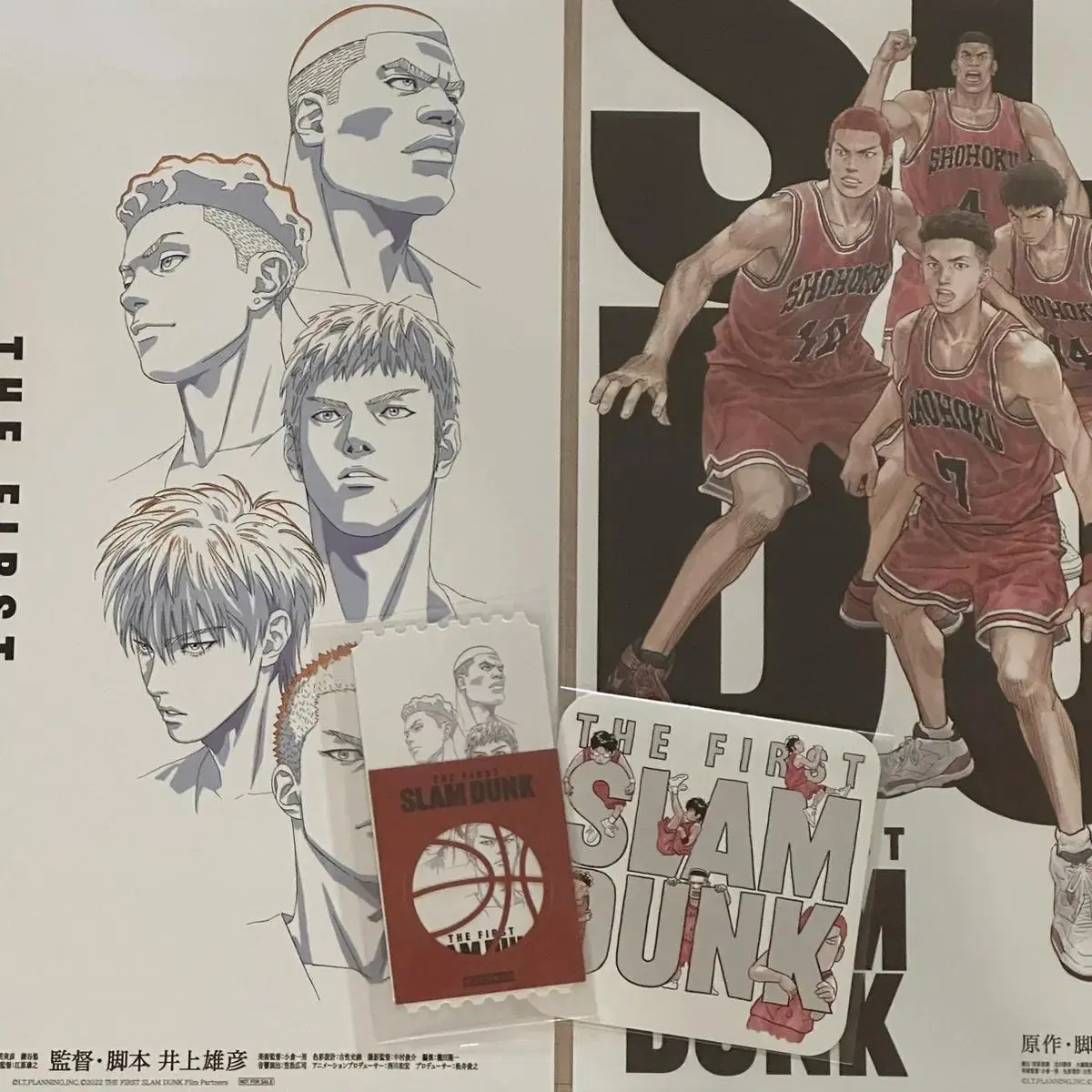 SLAM DUNK Original Ticket, AR Card, poster 2 tickets