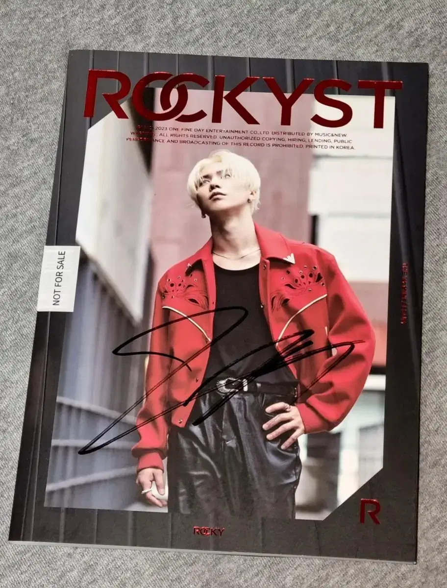 Astro rocky wts a signed copy of his solo album ROCKYST.