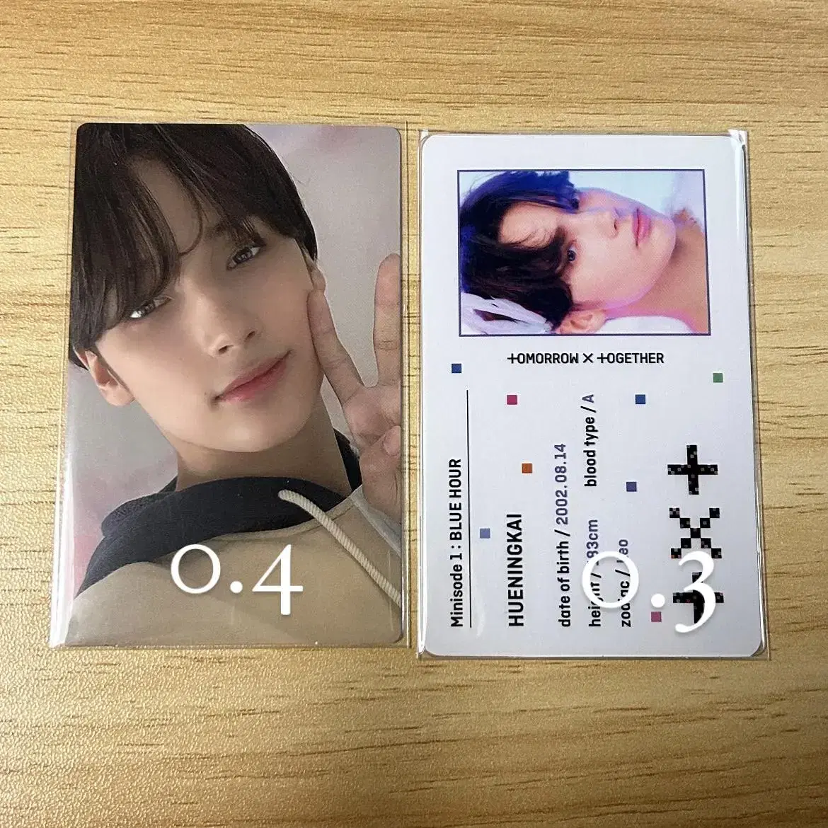 txt Bloo Hour 553 hueningkai photocard