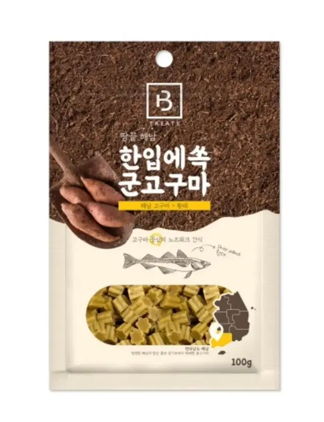 브리더랩 한입에 쏙 군고구마&황태 100g