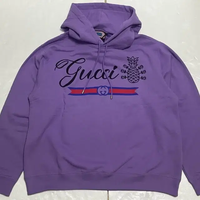 구찌 남성   띠로고 후드티 gucci