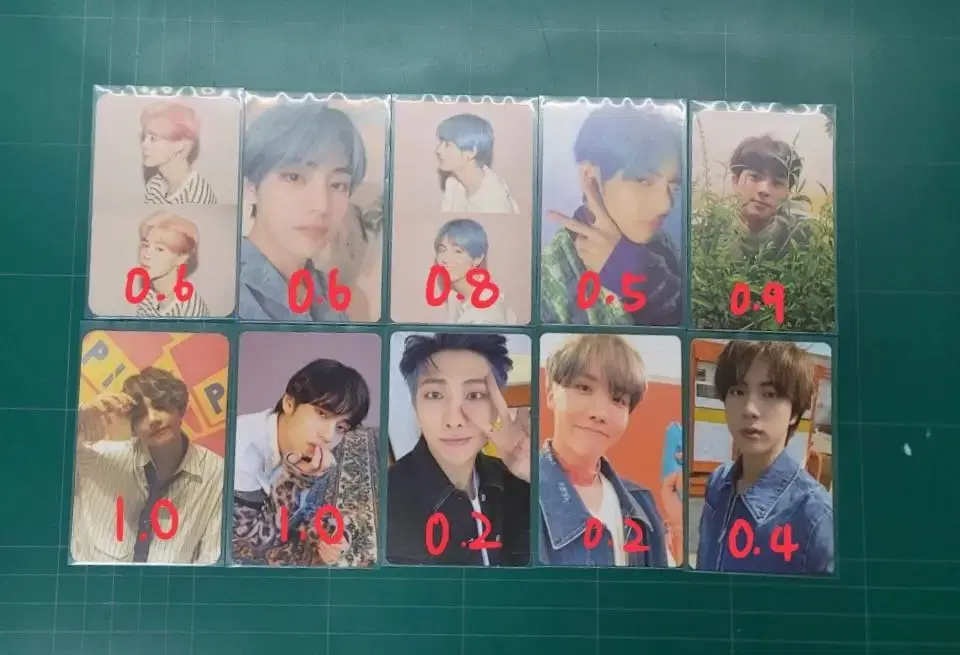 bangtan photocard sell album jungkook v jimin suga jin j-hope rm yoon seokjin hoseok