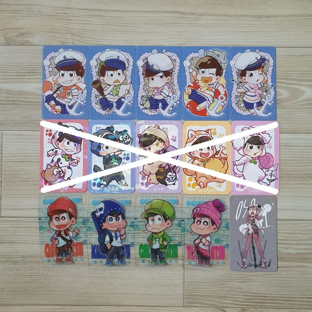 Osomatsu-san unofficial goods sells mini kard tacks