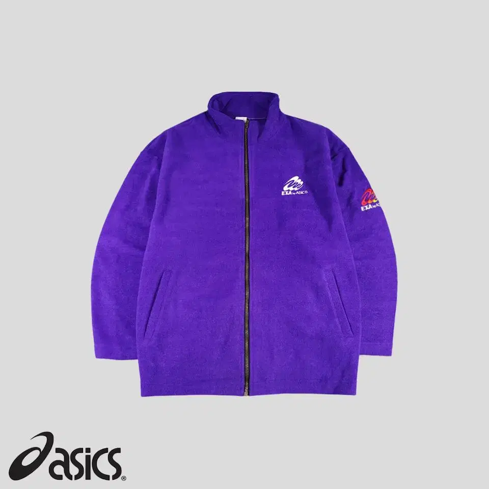 Asics 90s JP Purple EXA by ASICS Embroidered Go Go Fleece Hoodie