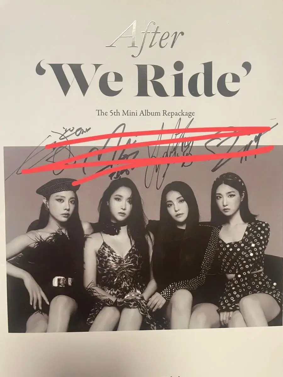 (비매) 브레이브걸스 we ride 5집 술버릇 싸인앨범