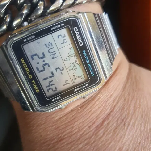 casio   a300u    월드타임 빈티지