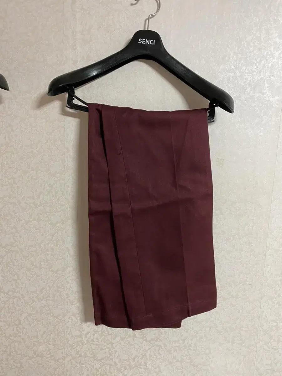 Mad Mars Wide-legged Trousers in Burgundy Large New