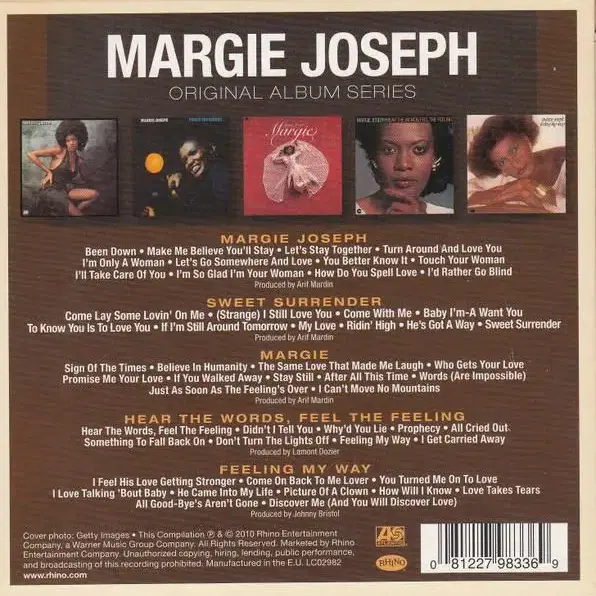 Margie Joseph Original Album Series -5CD