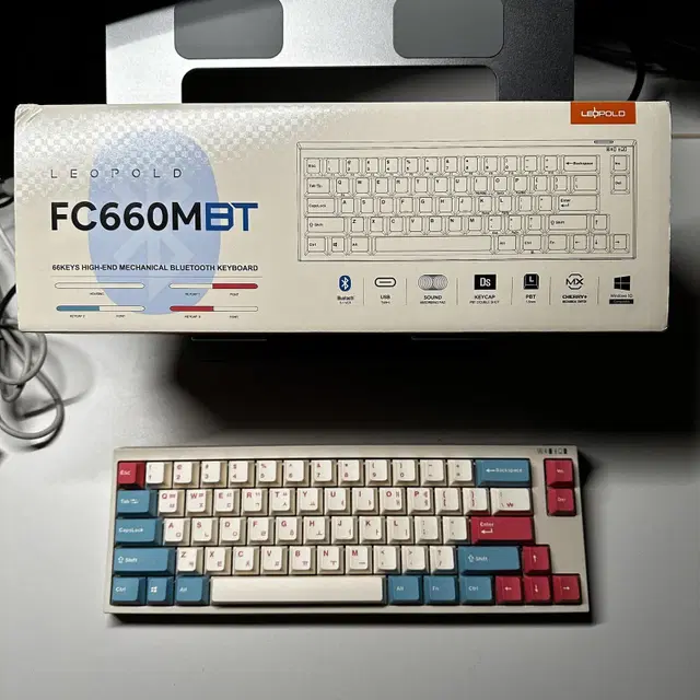 [JDKRAFT#] 레오폴드 FC660M PD 코랄블루 적축 풀윤활