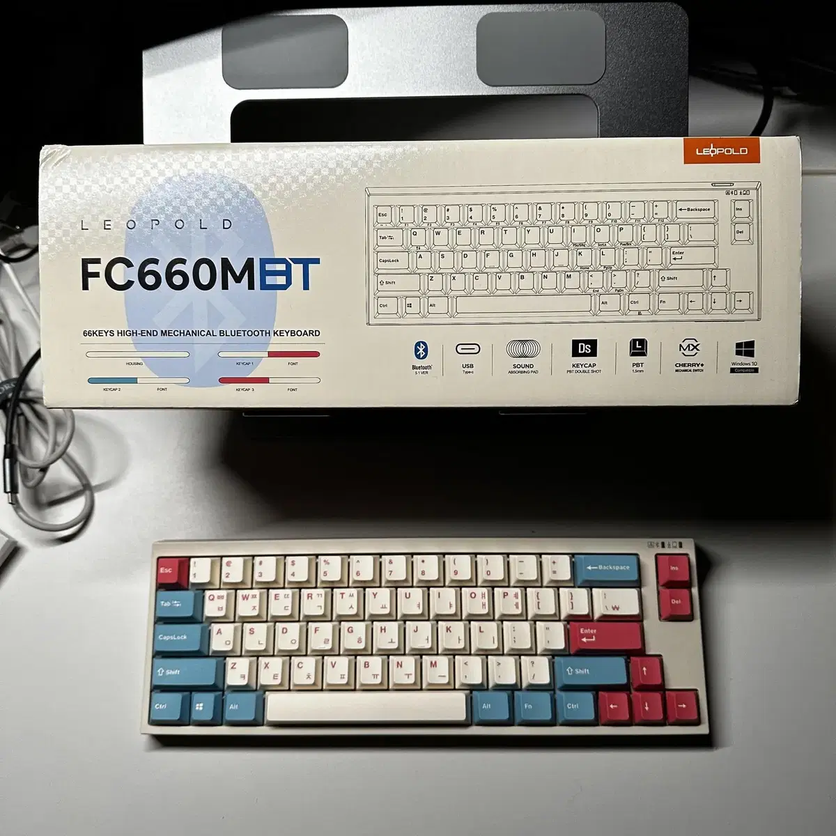 [JDKRAFT#] 레오폴드 FC660M PD 코랄블루 적축 풀윤활