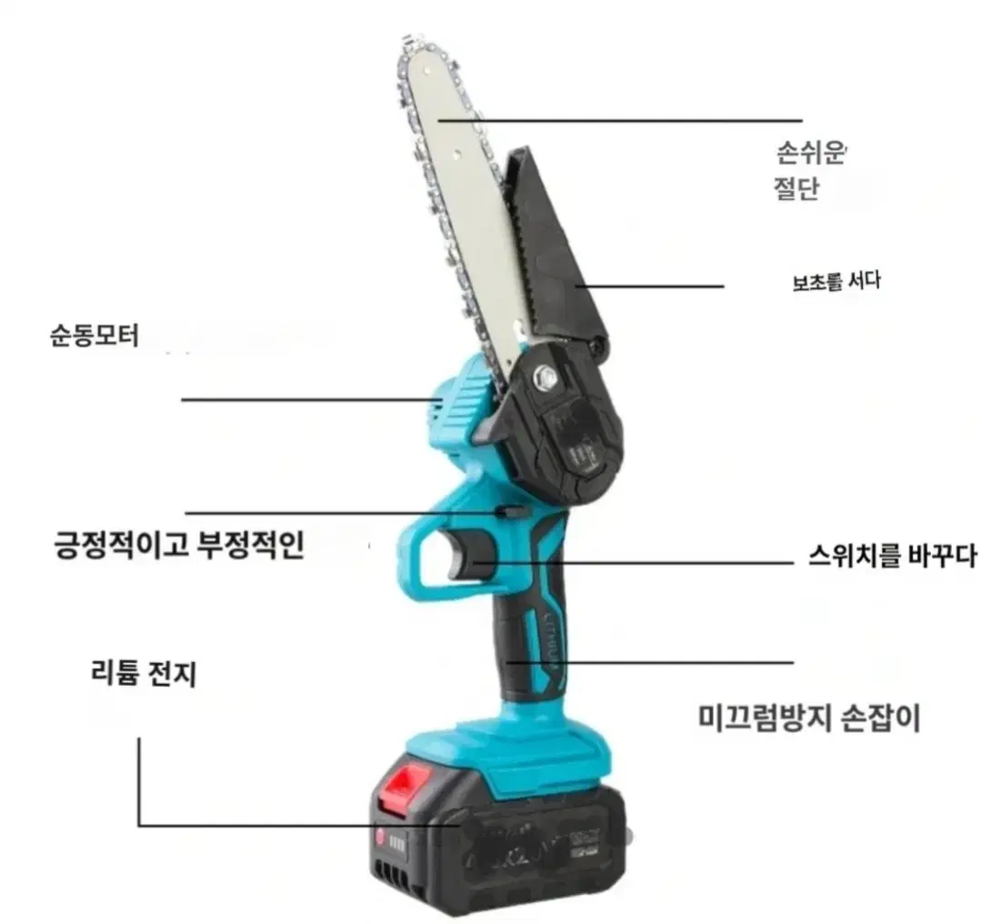 6인치 충전 체인톱 (무료배송)