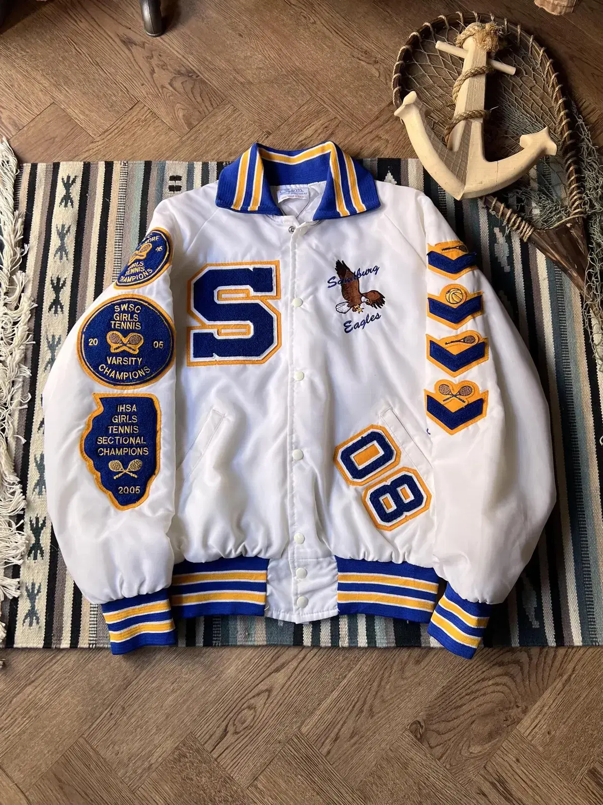 [L]2005 USA Sandburg Tennis Team Varsity Jacket