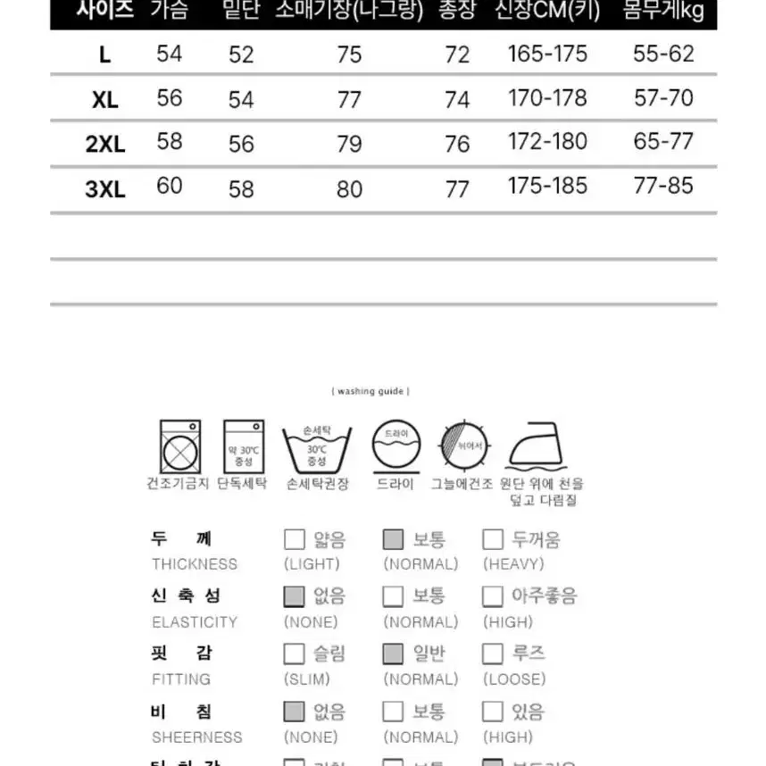 아노락 바람막이