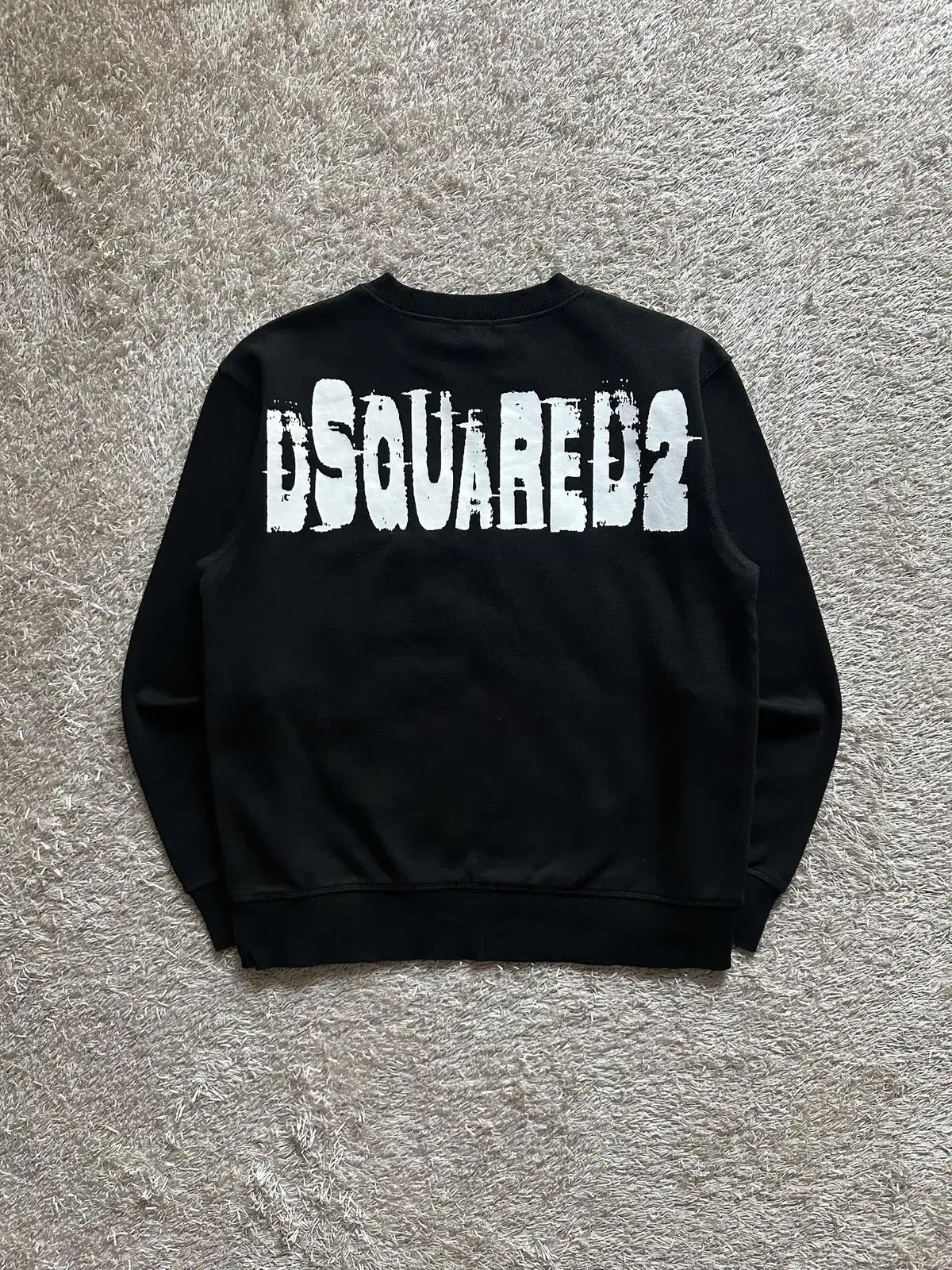 [M] 디스퀘어드2 DSQUARED2 백로고 맨투맨 블랙