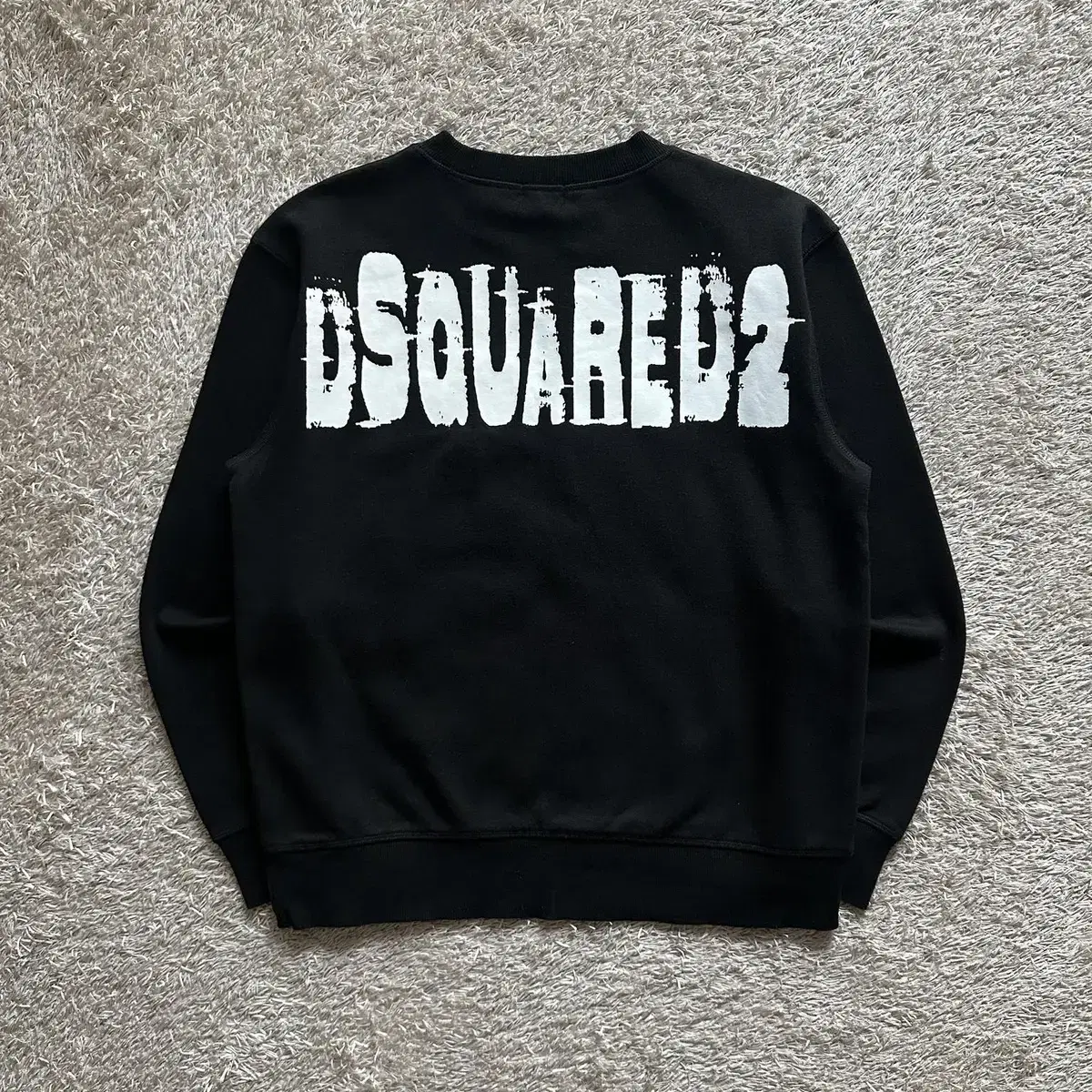 [M] 디스퀘어드2 DSQUARED2 백로고 맨투맨 블랙