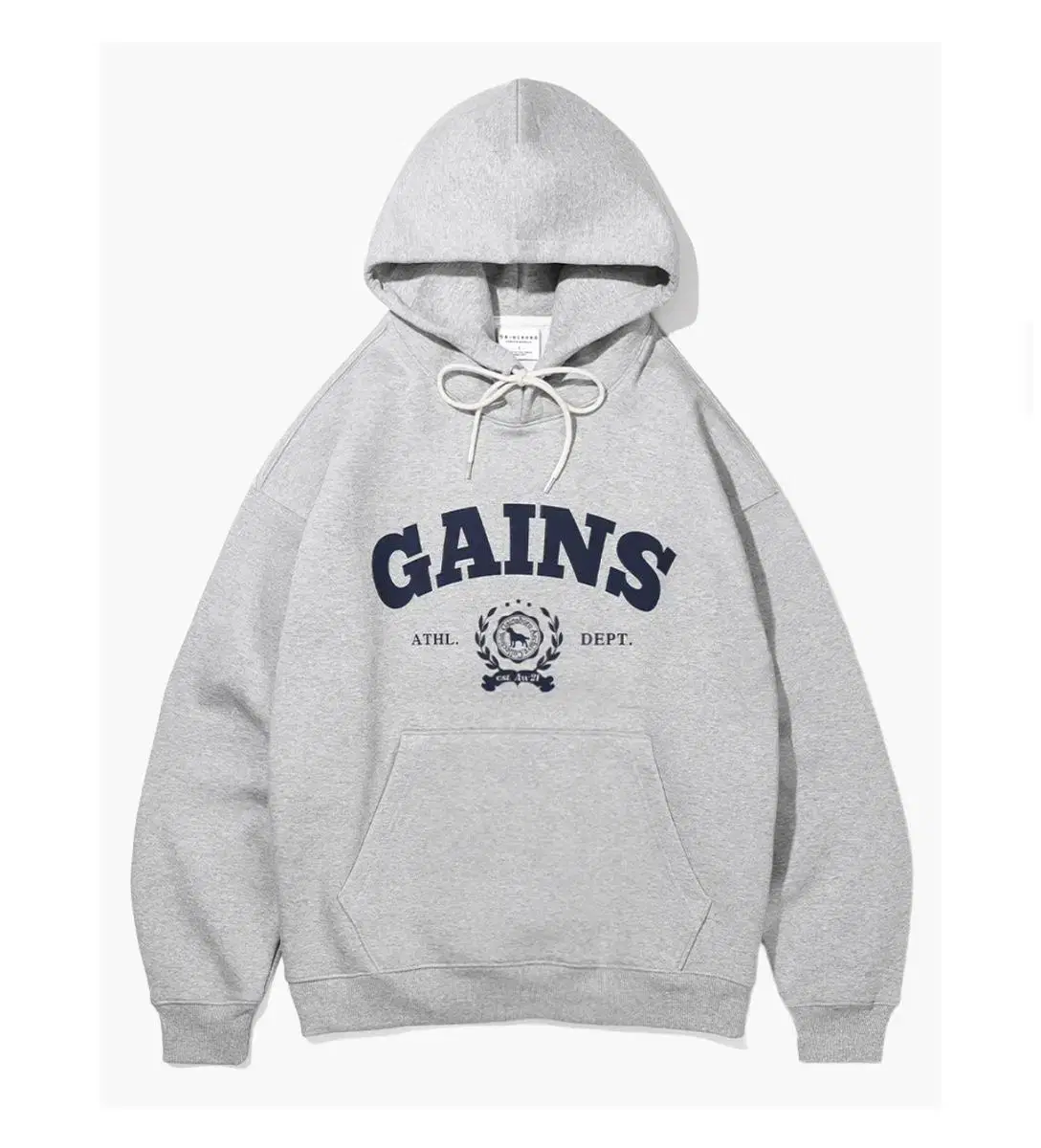 [NEW] Gainsboro Hoodie M Melange Gray