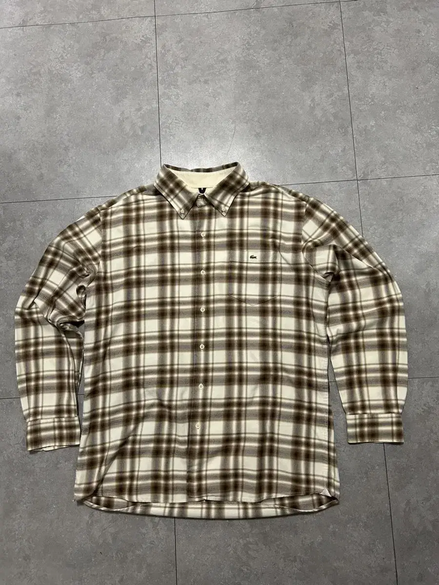 Lacoste Melange Tartan Check Dotom Flannel Pocketed Workshirt 10