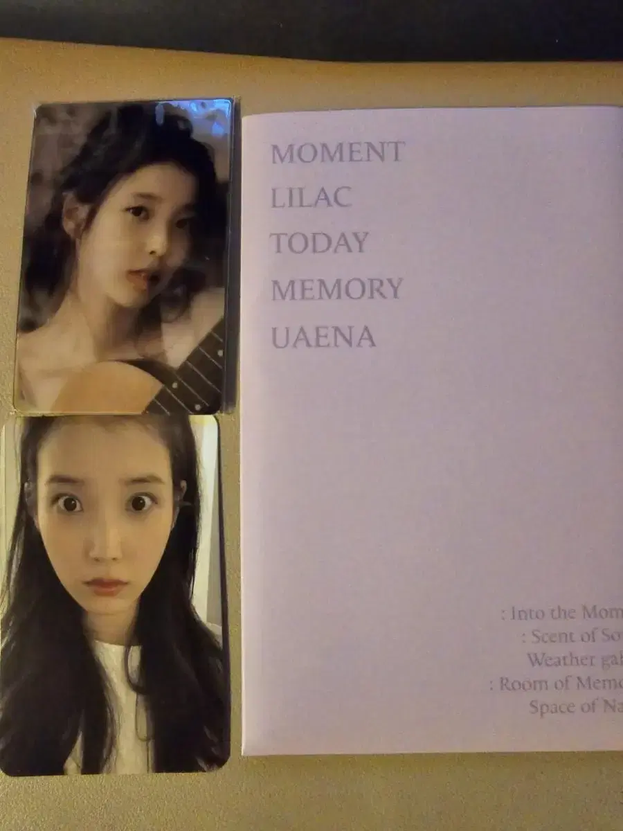 Enter the IU Moments exhibition photocard lyrics book