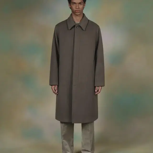 WOOL BAL COLLAR COAT (SAND KHAKI)