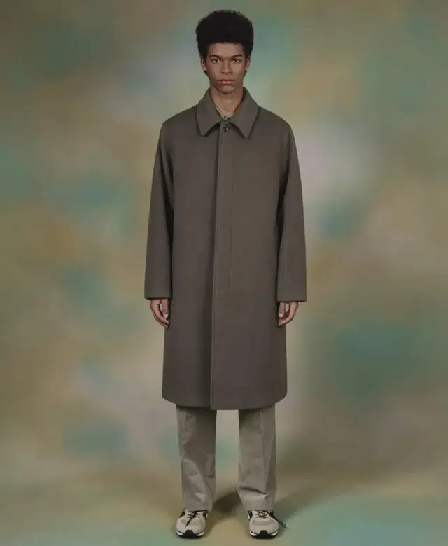 WOOL BAL COLLAR COAT (SAND KHAKI)