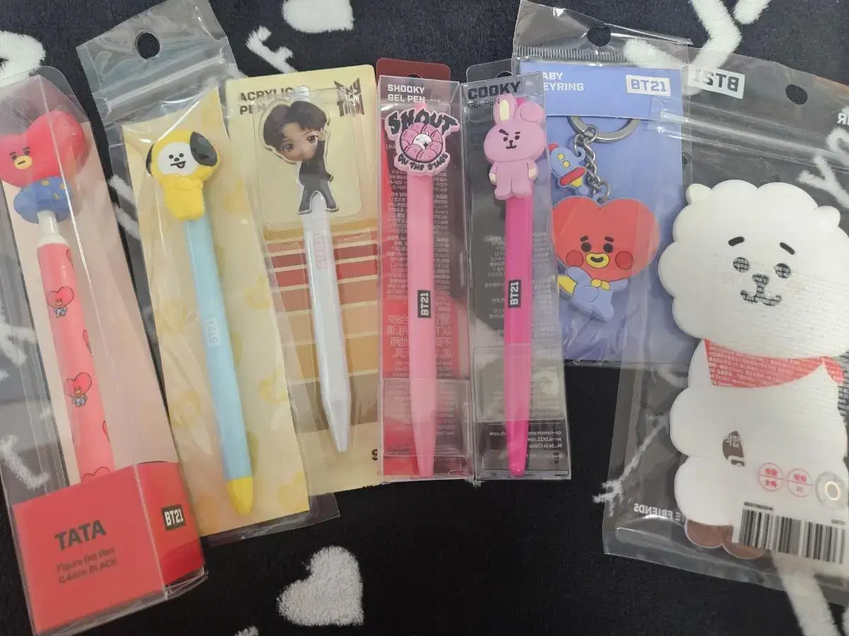 Sources bulk BT21 Titan Gel Pen Ballpoint Mirror keyring bts bangtan WTS