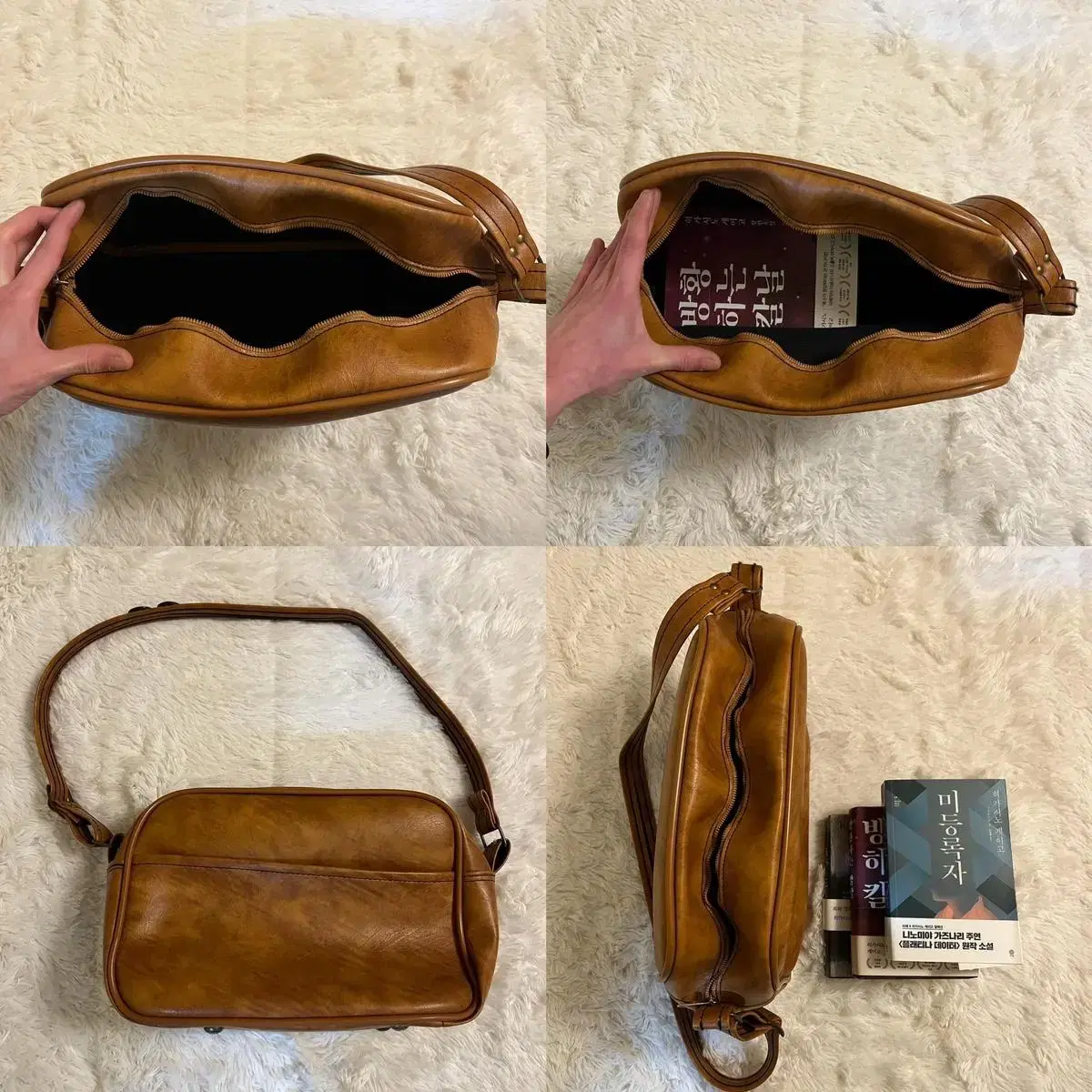 vtg leather bag