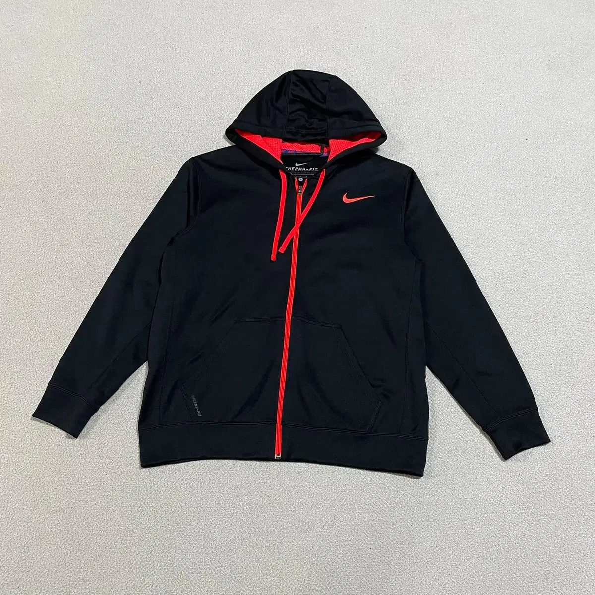 L Nike Thermafit Brushed Hoodie Zip Up N.3344