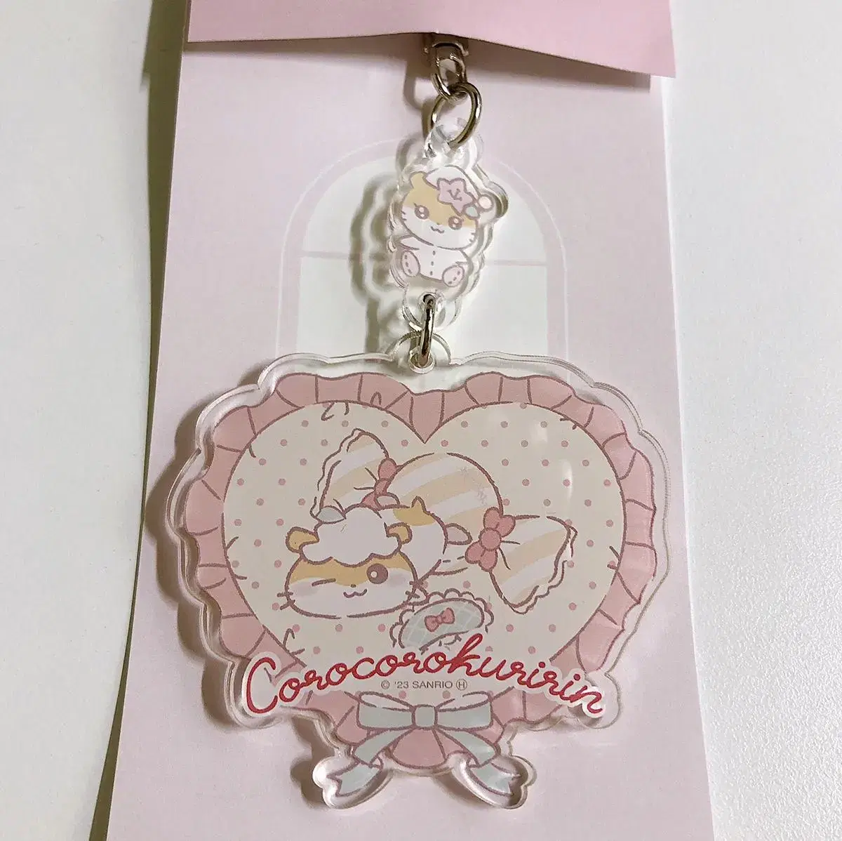 Sanrio Kuririn Heart Keyring