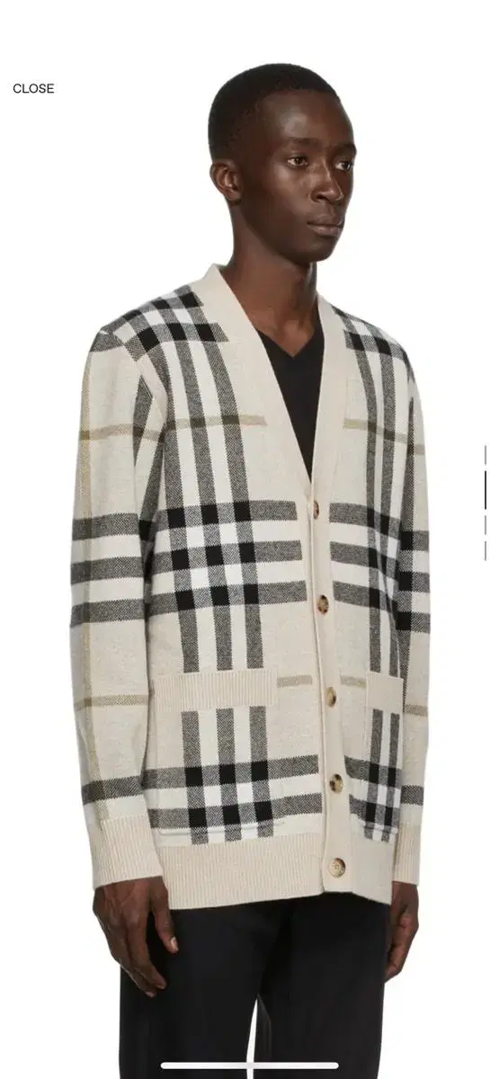 [L] Burberry Beige cashmere cardigan