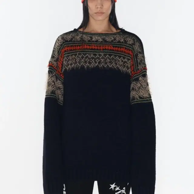 오픈와이와이 니트 FAIR ISLE SWEATER