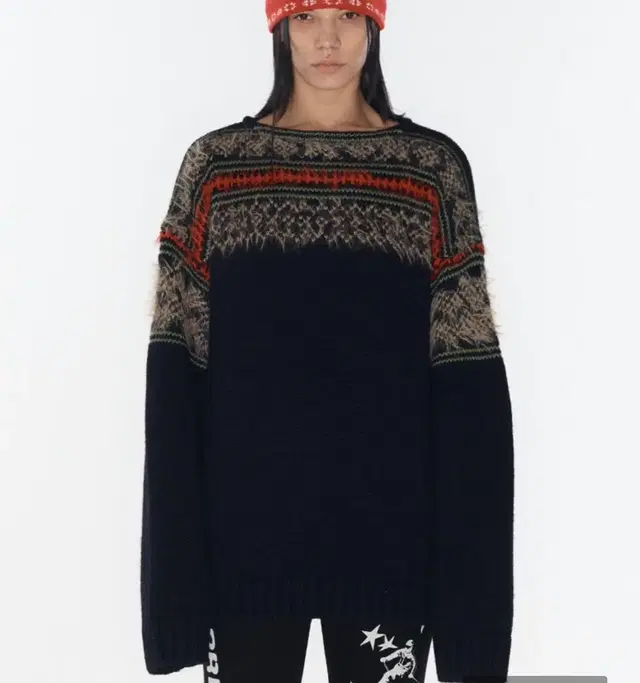 오픈와이와이 니트 FAIR ISLE SWEATER