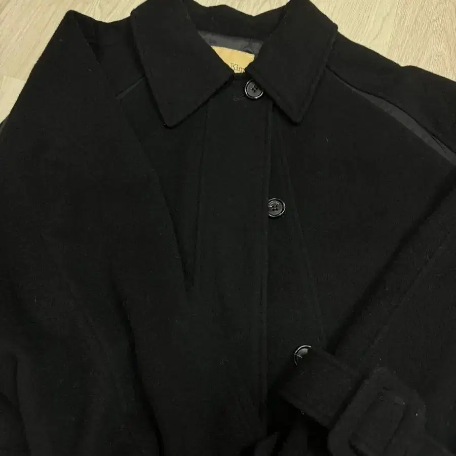 마뗑킴 matinkim RAGLAN WOOL COAT IN BLACK