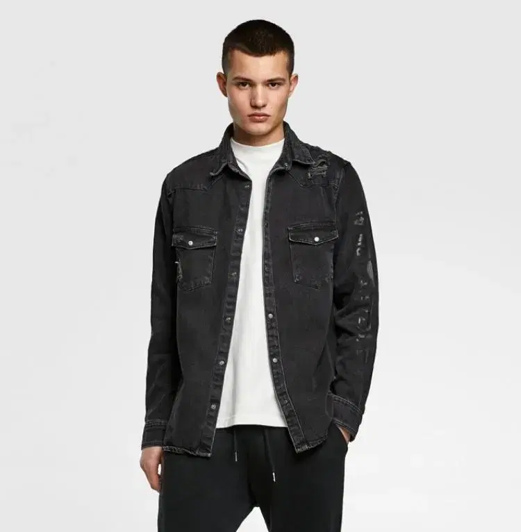 [New Arrivals] Zara Black Denim Shirt