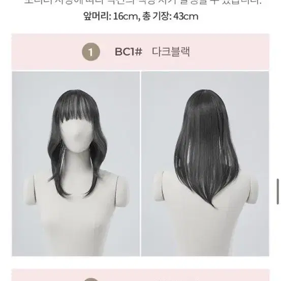 핑크에이지 앞머리 가발 판매