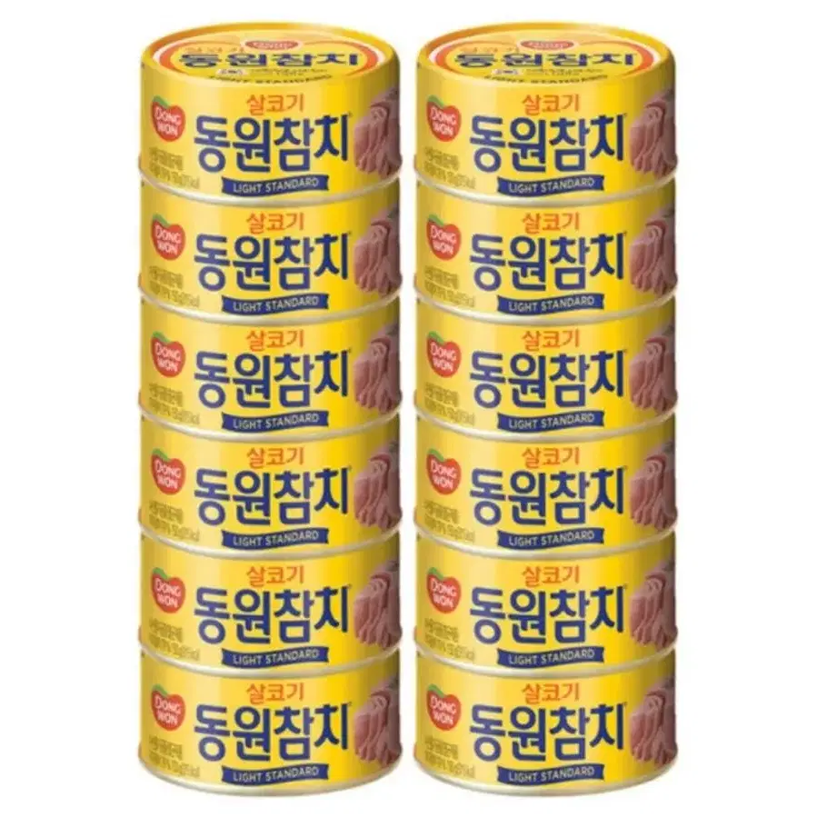 동원 라이트 스탠다드 참치 150g 12개