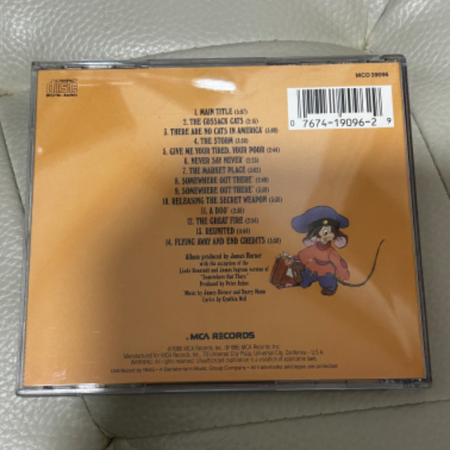 중고 피블의 모험 (An American Tail) - O.S.T CD