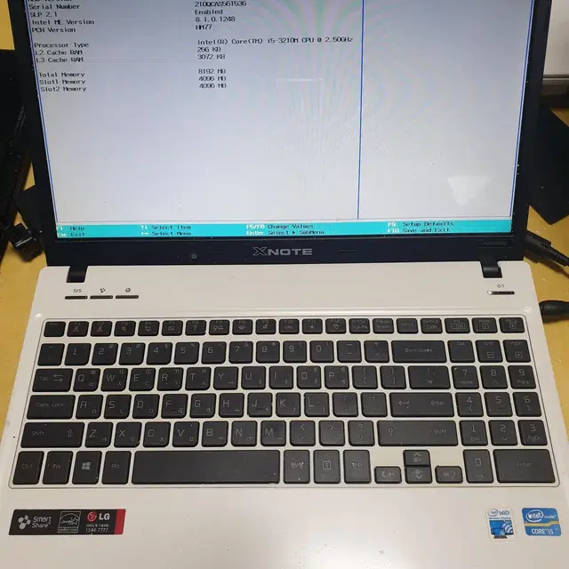 노트북 LG N55 i5 3210 램8g ssd128g 11만원