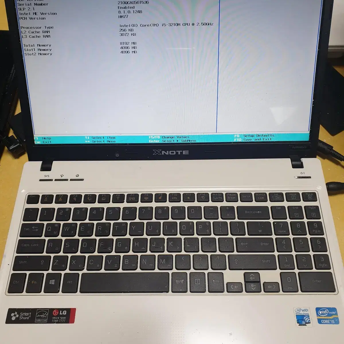 노트북 LG N55 i5 3210 램8g ssd128g 11만원