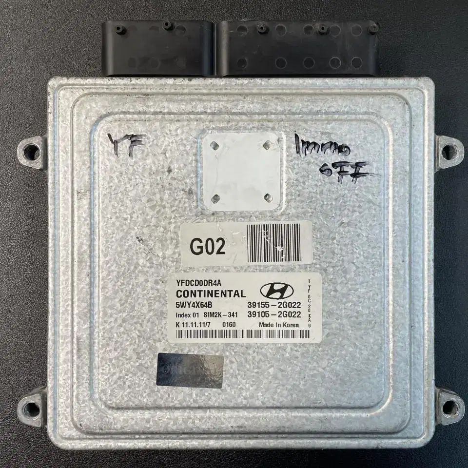 YF소나타 가솔린 ECU 39155-2G022, 39105-2G022