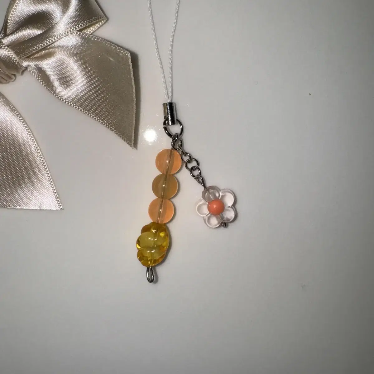 [Made] Orange Dango Tango Tanghuru Beaded Keyring