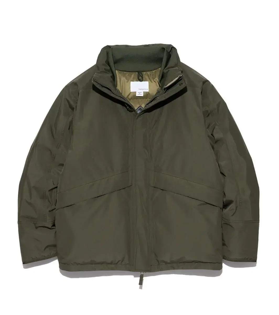 L Nanamika Gore-Tex Short Down Jacket Khaki Green