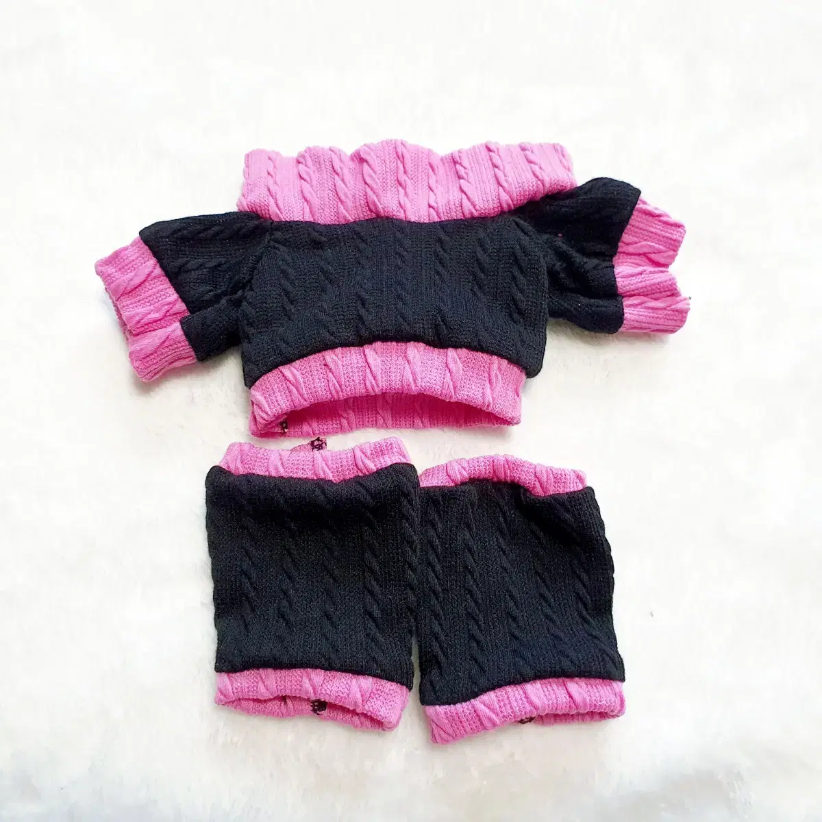 (In-kind) 20/25/30cm somyi doll clothes openknitruzsaks black pink