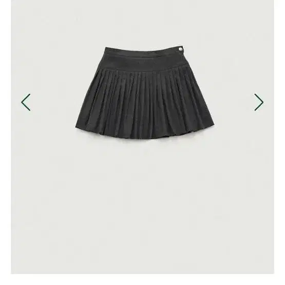 더바넷 Charcoal Karelian Pleats Mini Skirt