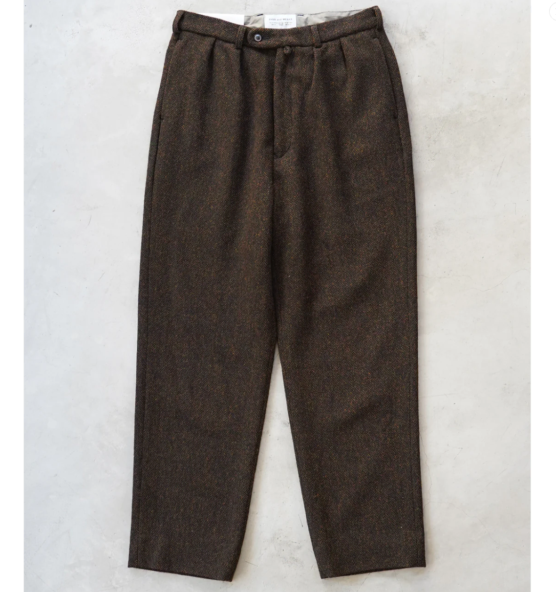 ENDS AND MEANS Ends & Means Grandpa Two-Tuck Trouser Pants