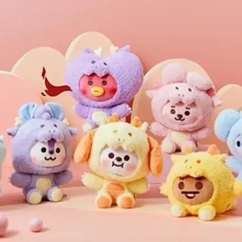 BTS 방탄소년단 BT21 KOYA 코야 BABY 드래곤 중형 시팅 인형